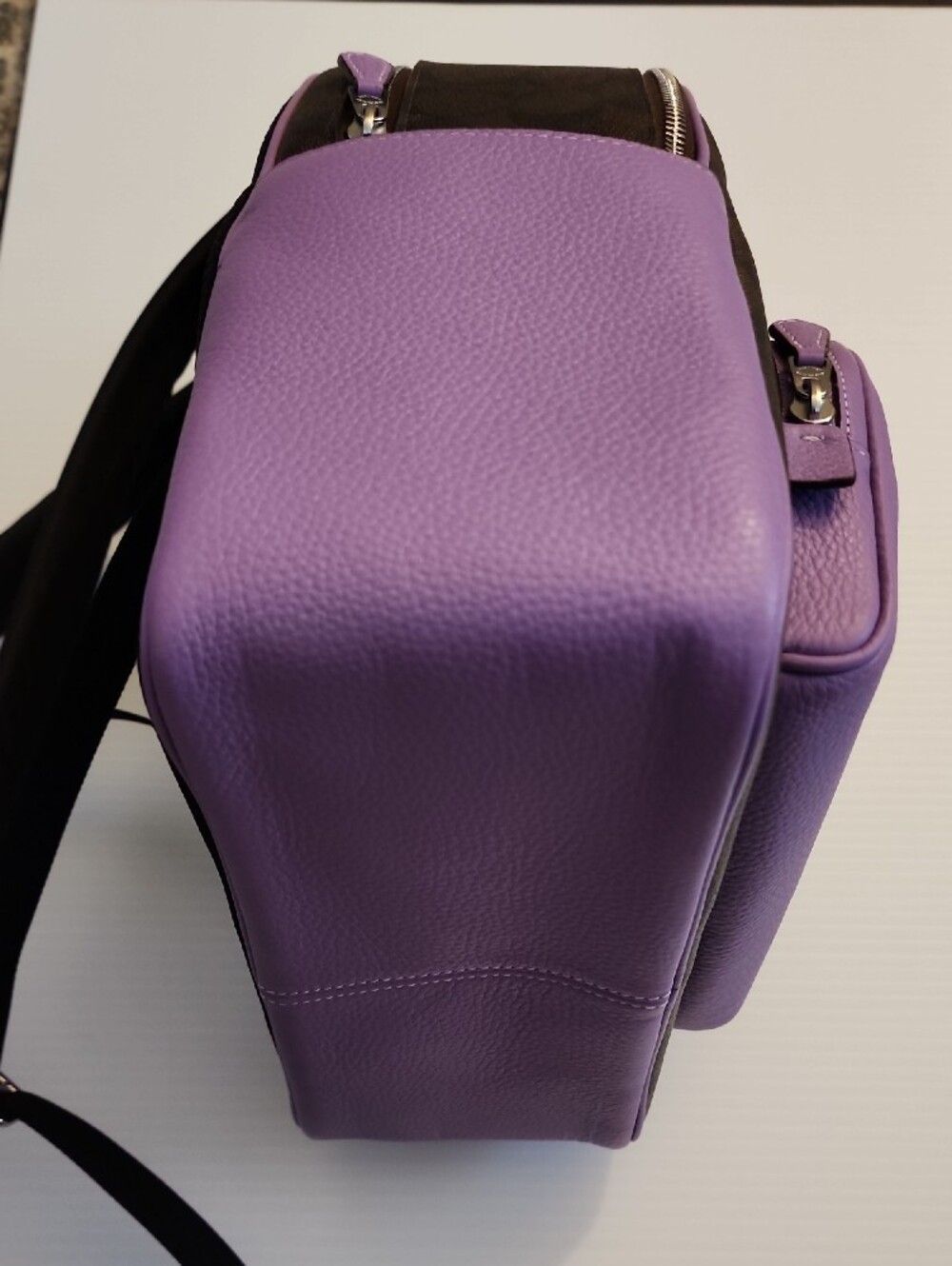 Coach Court Signature Canvas Mini Backpack in Lavender and Brown. E2321-6671. - Picture 9 of 16